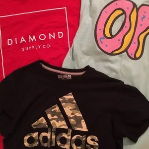 Three Shirts (Diamond/Adidas/OF) Size Medium